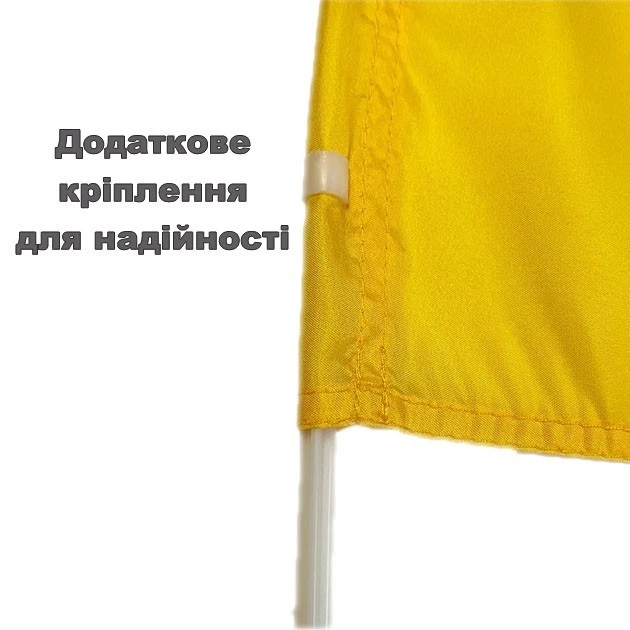 Набір автомобільний Прапор України Trend на авто 30 х 45 см 2 шт та Прапор України з габардину 90 х 140 см 1 шт Синьо-жовтий - зображення 9