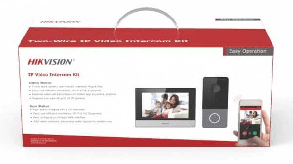 Видеодомофон цифровой (IP) Hikvision DS-KIS603-P(B) (комплект) - изображение 7