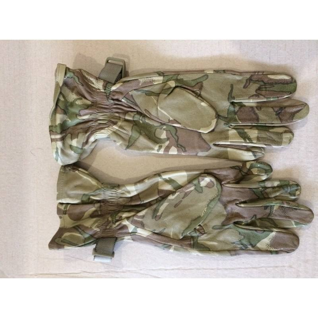 Військові тактичні рукавиці шкіряні камуфляж 7 Великобританія - изображение 2