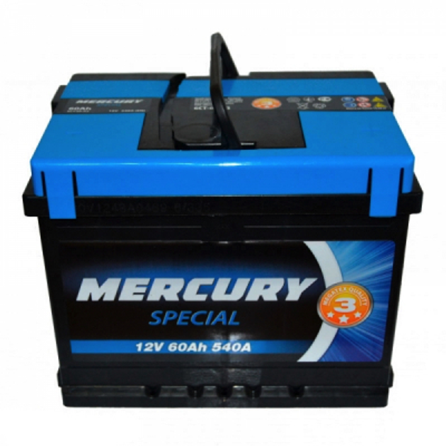 Аккумулятор автомобильный MERCURY battery SPECIAL 60Аh (25920) - изображение 1