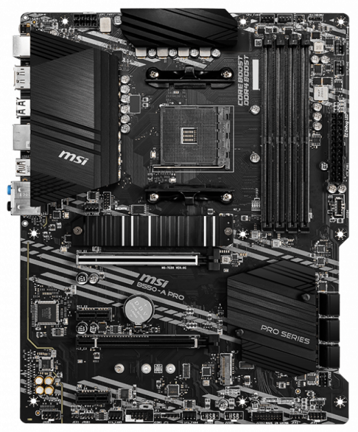 Материнська плата MSI B550-A PRO (B550-A Pro) Socket AM4 Б/В - Фото 1 Материнська плата MSI B550-A PRO (B550-A Pro) Socket AM4 Б/В - зображення 1