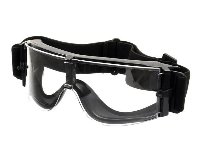 Тактичні окуляри панорамні вентильовані (набір із 3 лінз) Чорні - зображення 2