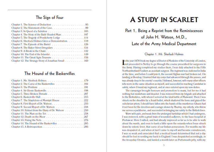 The Complete Stories of Sherlock Holmes. Part 1. A Study in Scarlet. The Sign of the Four. The Hound of the Baskervilles Arthur Conan Doyle - зображення 3