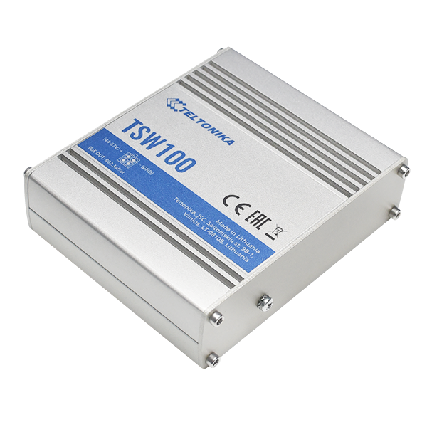 Комутатор Teltonika 5хGIGABIT/PoE+ (TSW100) - изображение 2