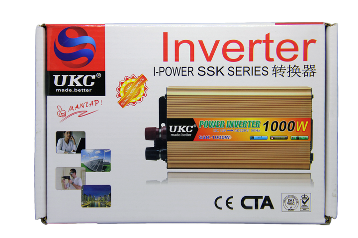 Преобразователь инвертор автомобильный Power Inverter UKC 12V-220V SSK-1000W - изображение 5