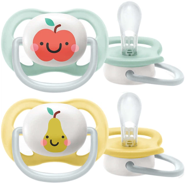 Пустушка ортодонтична Philips AVENT Ultra Air Happy 0-6м 2 шт SCF080/17 (8710103982388) - зображення 2