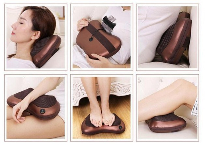 Массажная подушка Massage Pillow Инфракрасный роликовый массажер для ...