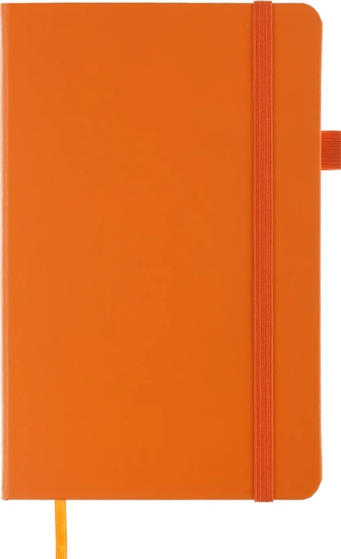 Записная книга Buromax Etalon 125x195 мм 96 листов в точку обложка из искусственной кожи Оранжевая (BM.291360-11) - Фото 2 Записная книга Buromax Etalon 125x195 мм 96 листов в точку обложка из искусственной кожи Оранжевая (BM.291360-11) - изображение 2