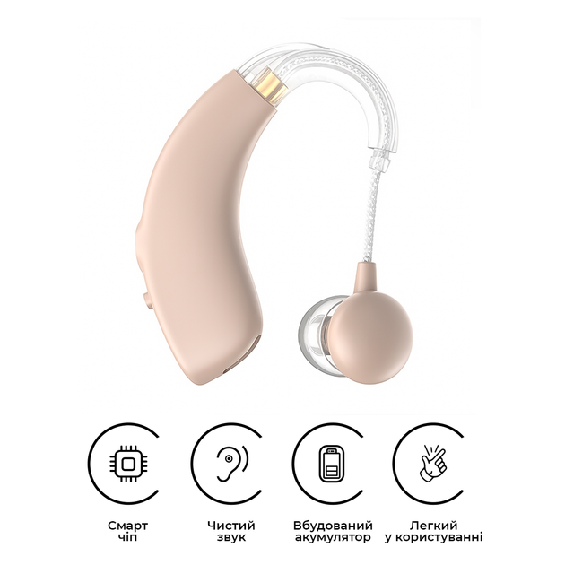 Слуховой аппарат CLEARTONE S30 универсальный заушный с цифровым чипом аккумуляторный - изображение 5