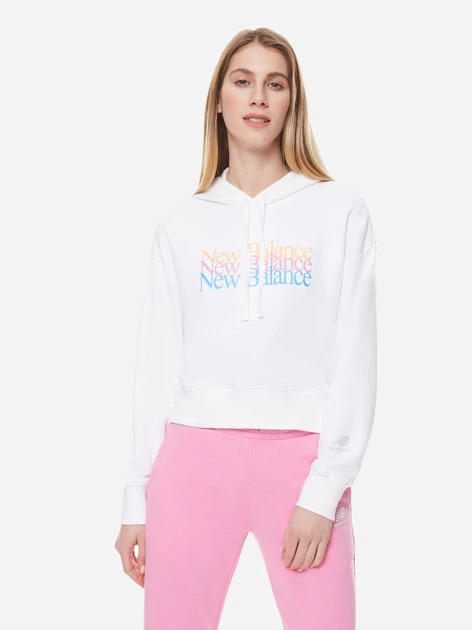 Худи женское New Balance NB Essentials Celebrate WT21509WT L Белое ...