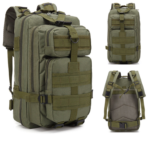 Армейский тактический рюкзак 43x25x22 см зеленый 50423 - изображение 2