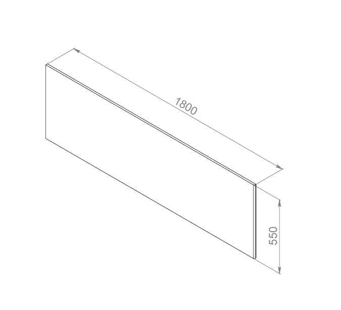 Панель фронтальная для ванны Am.Pm Inspire 2.0 180x80 см белый W52A-180-080W-P - изображение 2