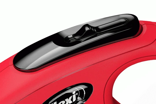 Поводок-рулетка для собак Flexi Classic Compact М2 лента 5 м на 25 кг Красная(42889) - изображение 3