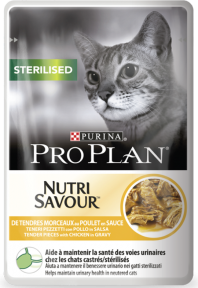Влажный корм для кошек Pro Plan NUTRISAVOUR Sterilised с курицей для стерилизованных кошек 85г - Фото 2 Влажный корм для кошек Pro Plan NUTRISAVOUR Sterilised с курицей для стерилизованных кошек 85г - изображение 2
