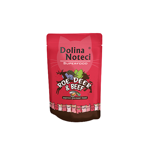 Консерва для котів Dolina Noteci Premium Superfood козуля з яловичиною 85гр - зображення 2
