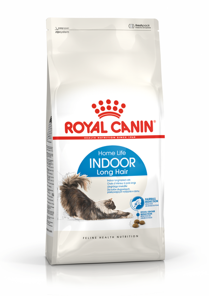 Сухой корм для кошек Royal Canin INDOOR LONG HAIR для домашних длинношерстных кошек 400г - изображение 2