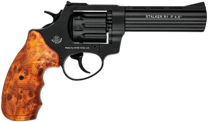 Револьвер под патрон Флобера Stalker 4.5" "Wood" (стальной барабан) - изображение 2