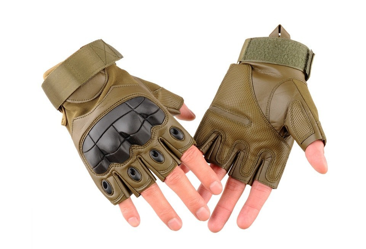 Тактические перчатки беспалые (велоперчатки, мотоперчатки) Maco Gear P10 - изображение 2