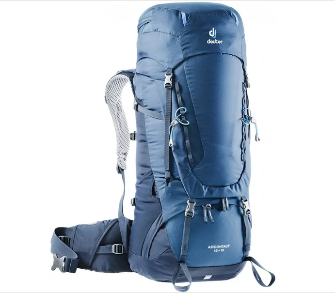 Рюкзак Deuter Aircontact 45 + 10 колір 3365 midnight-navy (3320121 3365) - Фото 1 Рюкзак Deuter Aircontact 45 + 10 колір 3365 midnight-navy (3320121 3365) - изображение 1