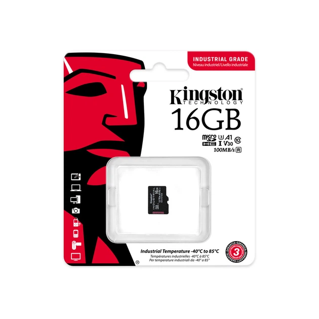 Карта пам'яті Kingston 16GB microSDHC class 10 UHS-I V30 A1 (SDCIT2/16GBSP) - зображення 3