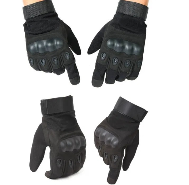 Закрытые тактические перчатки Черные Размер L (2105224212) - изображение 2