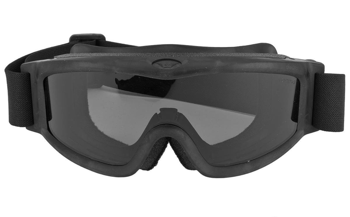 Очки тактические маска с уплотнителем Global Vision Ballistech-3 (smoke) Anti-Fog, серые - изображение 2