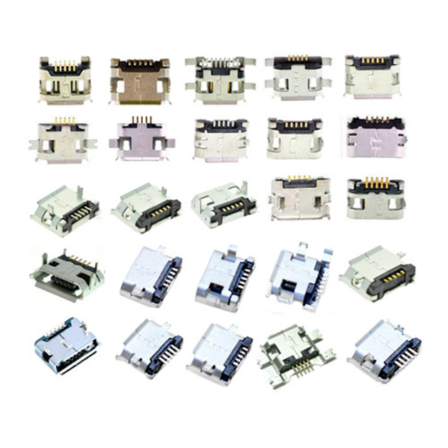 25x MicroUSB разъем гнездо 5-ти контактное, набор – фото, отзывы ...
