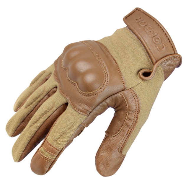 Тактические огнеупорные перчатки Номекс Condor NOMEX - TACTICAL GLOVE 221 Large, Тан (Tan) - изображение 1