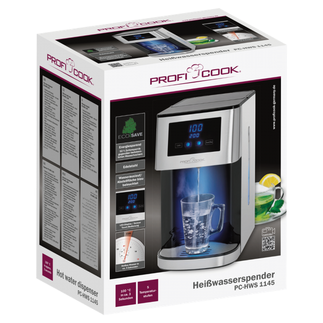 Дозатор для горячей воды ProfiCook PC-HWS 1145 Германия - изображение 7