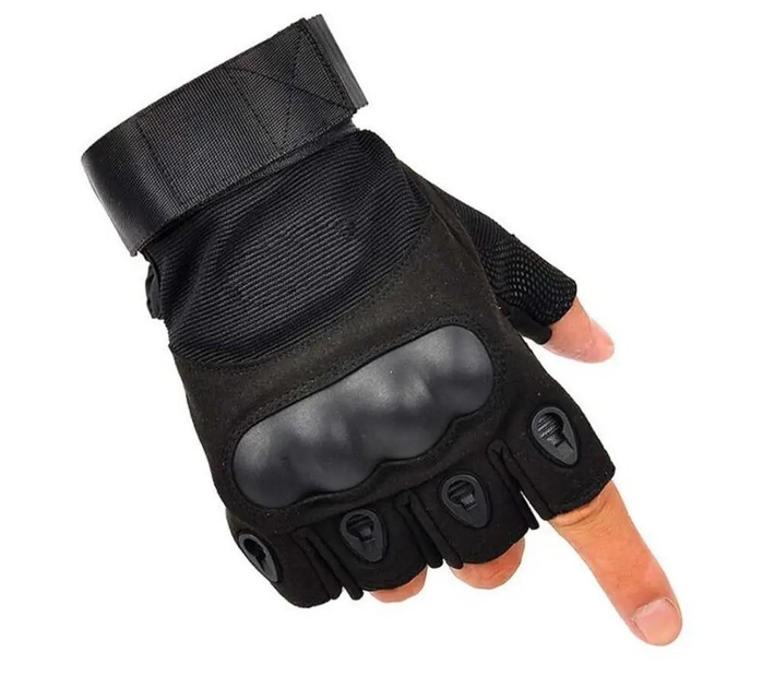 Тактические Перчатки Oakley Tactical Gloves PRO беспалые черные размер M - изображение 2