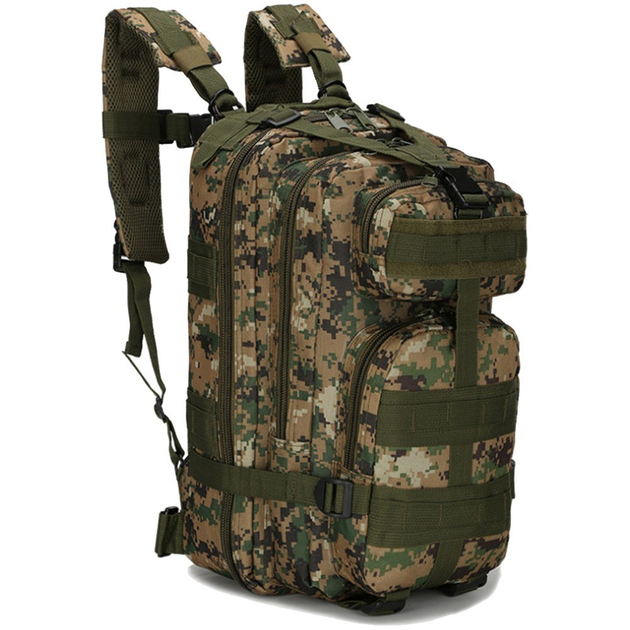 Рюкзак камуфляжный тактический 43x25x22 см зеленый 50424 - изображение 1