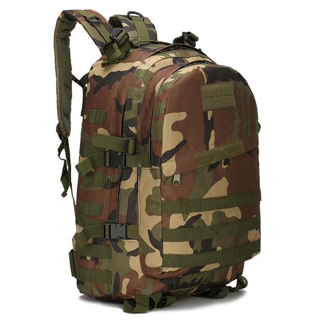 Армейский камуфляжный тактический рюкзак 48x32x15 см зеленый 50401 - изображение 1