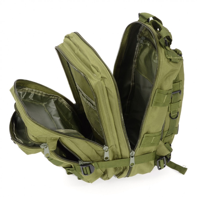 Штурмовий Рюкзак Тактичний Військовий 25л Зелений - зображення 2