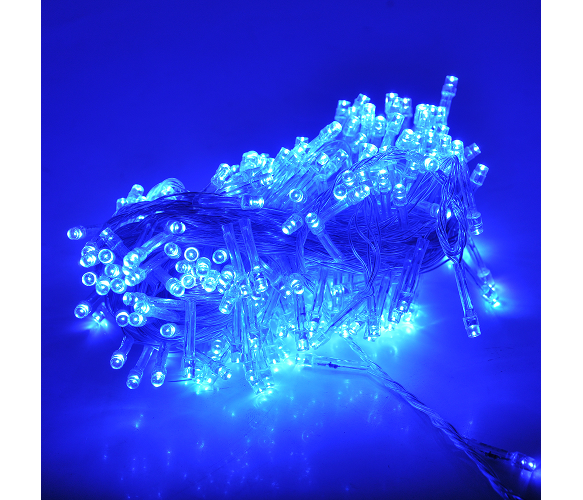 Гірлянди 200LED (Діод) Blue, 8 режимів, 13.5 метрів, чорна ізоляція, BOX - Фото 1 Гірлянди 200LED (Діод) Blue, 8 режимів, 13.5 метрів, чорна ізоляція, BOX - изображение 1