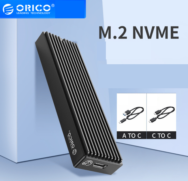 Зовнішня кишеня Orico M2PV-C3 для NVMe (PCIe) M2 SSD USB 3.1 Gen 2