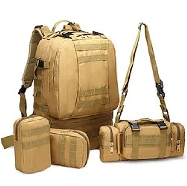 Тактичний Штурмової Військовий Рюкзак з підсумкими на 50-60литров Кайот TacticBag (st2802) - зображення 1