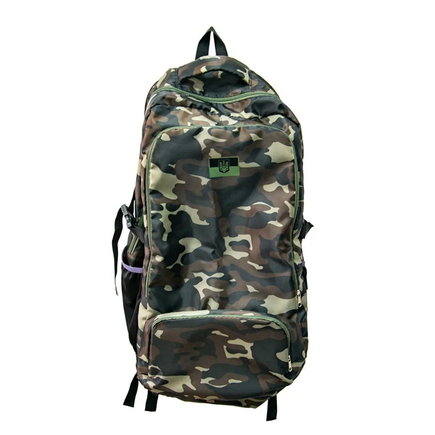 Баул сумка на 80L камуфляж "Дубок" backpack тактичний рюкзак туристичний, сумка дорожня чоловіча (VS7005170-2) - изображение 1