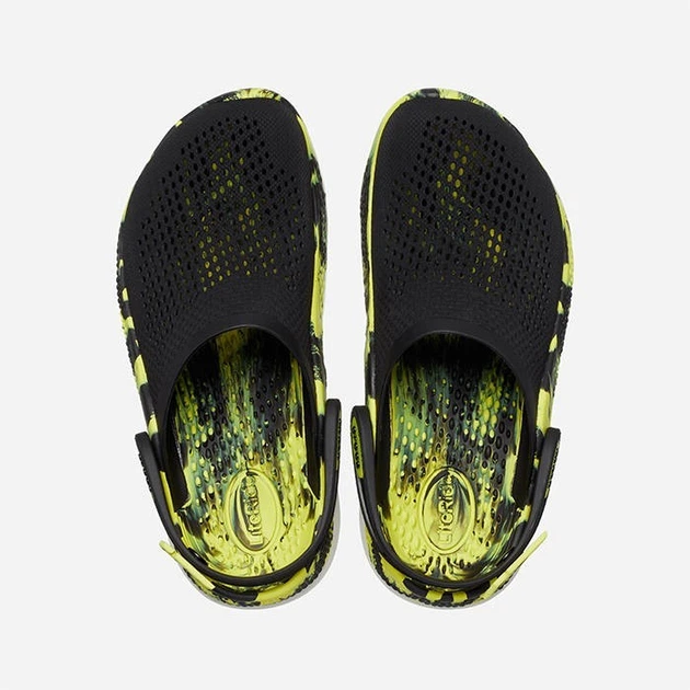 Сабо Crocs LiteRide 360 Marbled Clog 207634-02K M7W9 39 чорний із