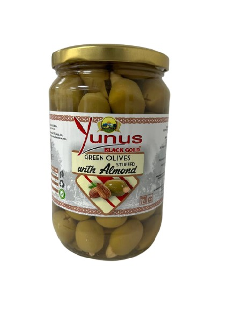 Оливки Yunus фаршированные миндалем, 700/400 г – ROZETKA | Купить ...