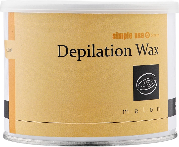 Теплый воск для депиляции в банке "Дыня" - Simple Use Beauty Depilation Wax 800ml (1055727-67315) - Фото 1 Теплый воск для депиляции в банке "Дыня" - Simple Use Beauty Depilation Wax 800ml (1055727-67315) - изображение 1