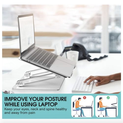 Підставка для ноутбука Youbester Laptop Stand Silver (B08GS6FQJW) - зображення 6