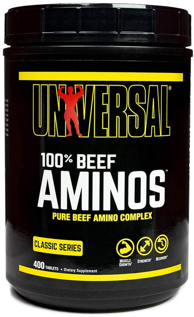 Аминокислота Universal Nutrition 100% Beef Aminos 400 таблеток ...
