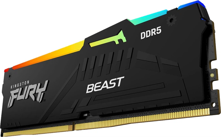 Pamięć Kingston FURY DDR5-6000 8192MB PC5-44800 Beast RGB Black (KF560C40BBA-8) - obraz 4