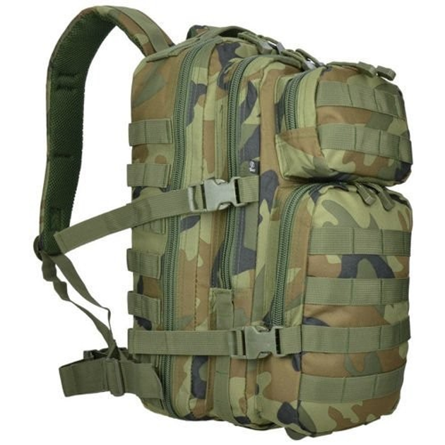 Військовий тактичний рюкзак Brandit Molle US Cooper Woodland камуфляж 40 л - зображення 1