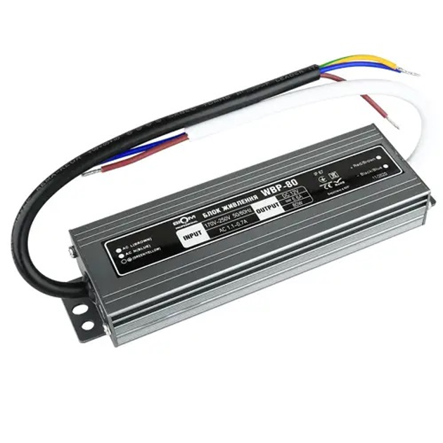 Блок питания BIOM Professional DC12 80W WBP-80-12 6,6А герметичный - изображение 1