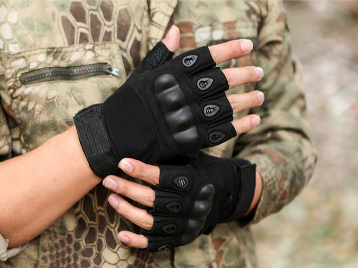 Тактичні рукавички Чорні Oakley M - зображення 1