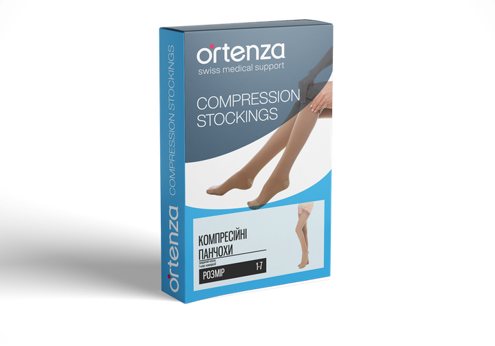 Компрессионные чулки Ortenza (Ортенза) 5203-A и 5203-К ORT 2 класс закрытый носок 2 бежевый - изображение 6