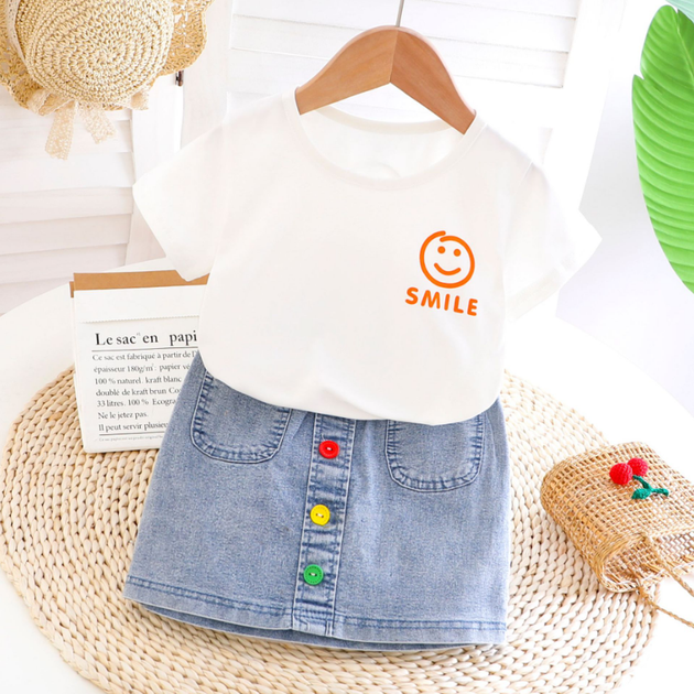 Костюм для дівчаток Smile Бежевий 80см 7735 - Фото 1 Костюм для дівчаток Smile Бежевий 80см 7735 - изображение 1