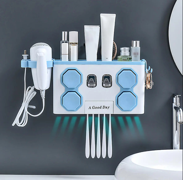 Підставка для зубних щіток / MULTIFUNTIONAL TOOTHBRUSH RACK ART-0367 - Фото 2 Підставка для зубних щіток / MULTIFUNTIONAL TOOTHBRUSH RACK ART-0367 - зображення 2