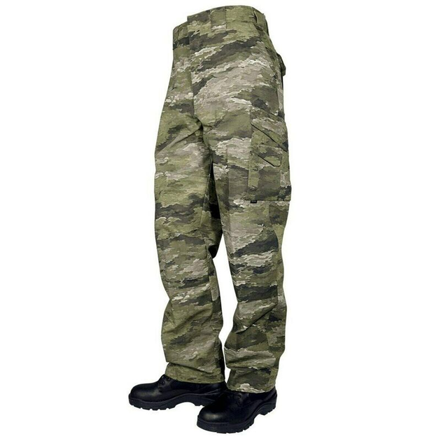 Тактические военные штаны Tru-Spec 24-7 Poly/Cotton R/S Pants w/Cell Phone Pockets, ATACS IX 32/30, Dig.Conc.Syst. A-TACS IX - изображение 1